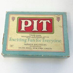 Vintage PIT Card Game By Parker Brothers Complete Set Bull & Bear Edition